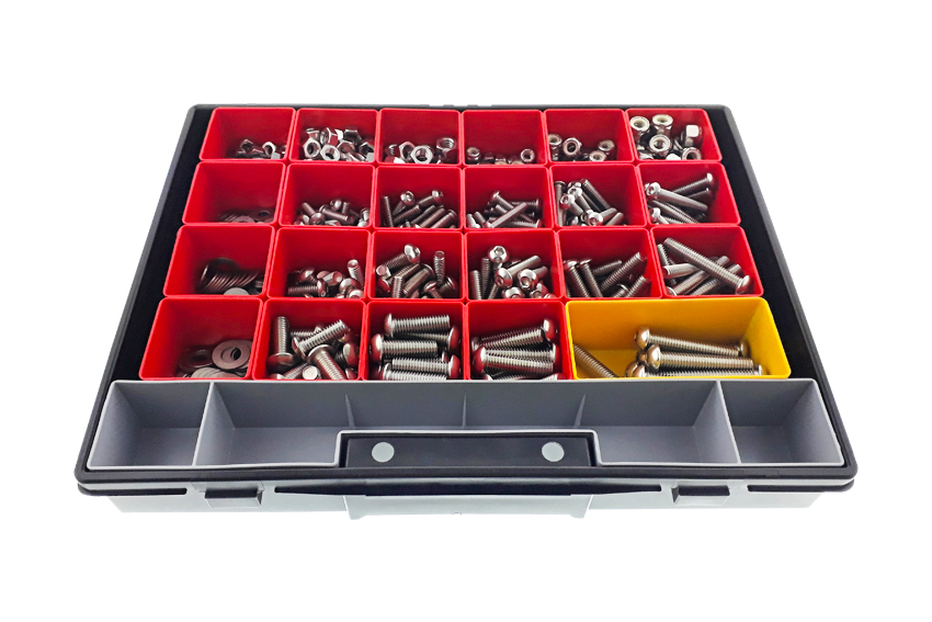 Assortiment d'outils en pouce | Coffret XL | 92 outils pour vis et écrous  en pouce