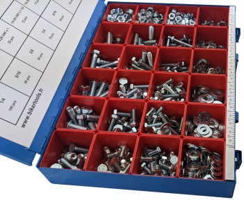 1000 Écrous Hexagonaux 1/4-28 En Acier Uni - Grade 2, Pour Bricolage Et Assemblage