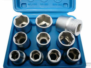 Lot De 10 Douilles Carrées Pour Tarauds - Acier Chrome Vanadium, Tailles 6 à 24 Mm - 10